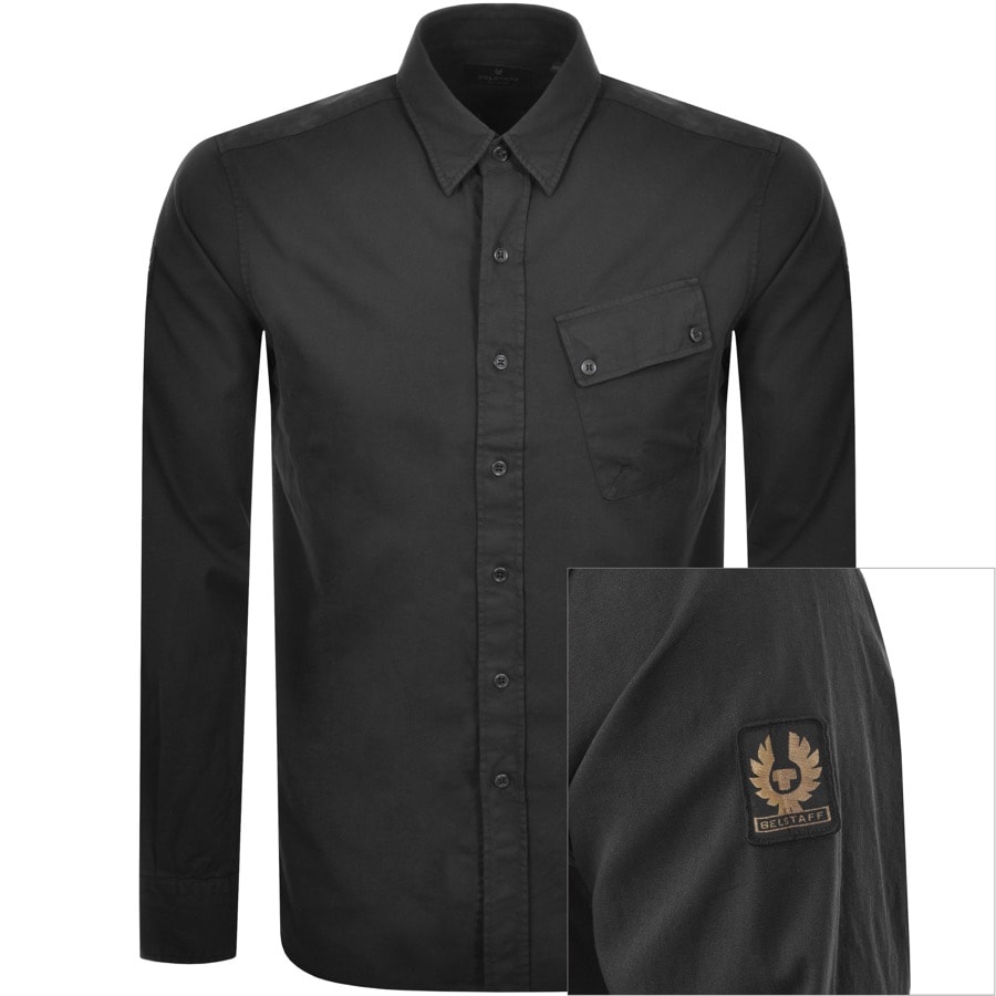 Alternative Image for ProductBelstaff Long Sleeved Pitch Shirt Black1